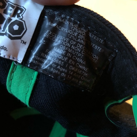 Luigi Cap Nintendo Super Mario Snap back, 2016 wool/poly - Picture 9 of 9